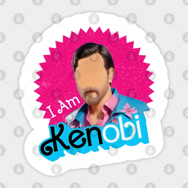 I Am Ken-obi - Spikes Sticker by LopGraphiX